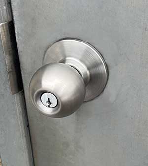 New storeroom lock installed